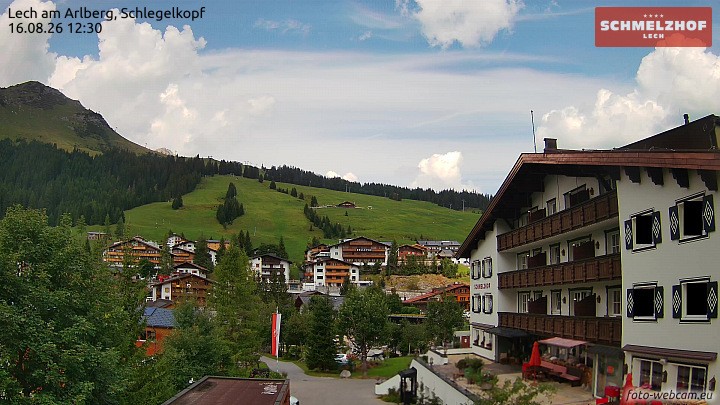 Archived image Webcam Hotel Schmelzhof (Lech)