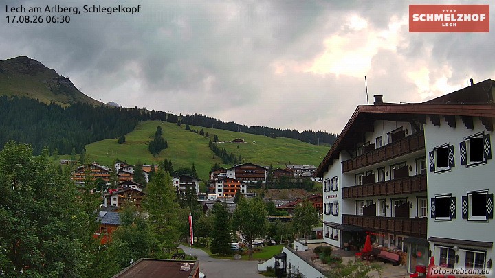 Archiv Foto Webcam Lech: Hotel Schmelzhof