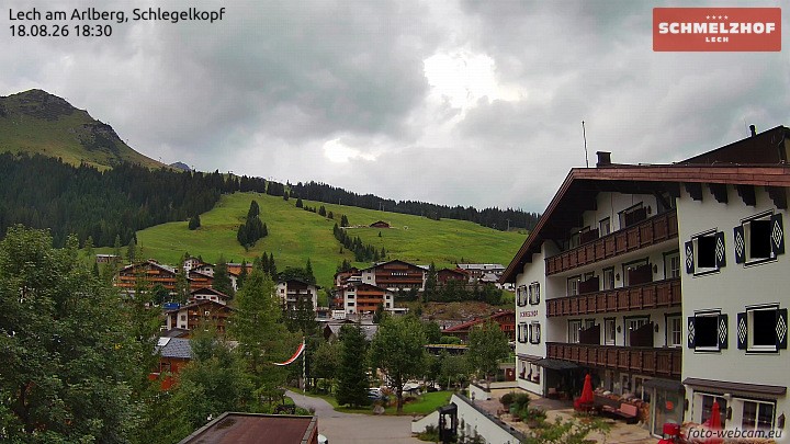 Archived image Webcam Hotel Schmelzhof (Lech)