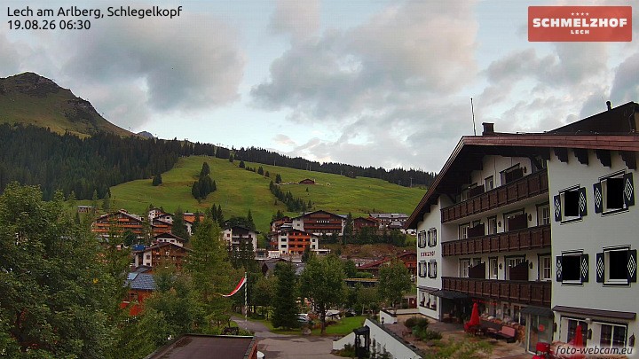 Archiv Foto Webcam Lech: Hotel Schmelzhof