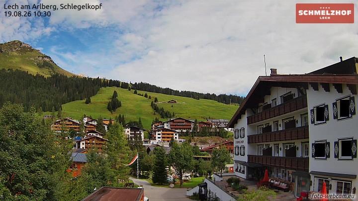 Archiv Foto Webcam Lech: Hotel Schmelzhof