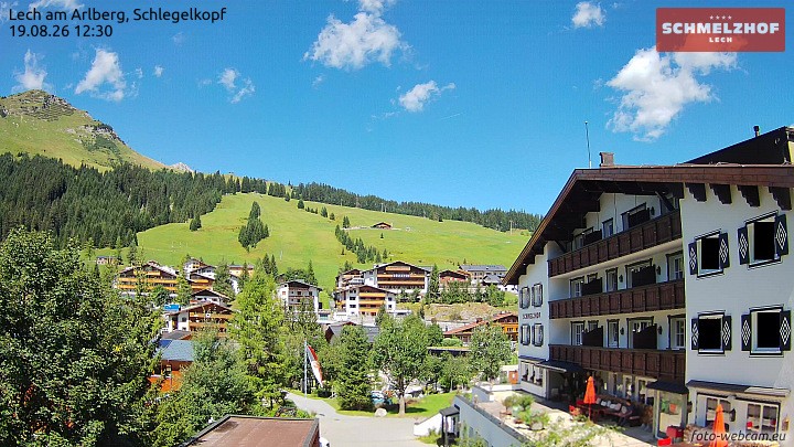 Archiv Foto Webcam Lech: Hotel Schmelzhof