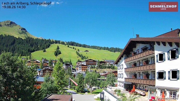 Archiv Foto Webcam Lech: Hotel Schmelzhof