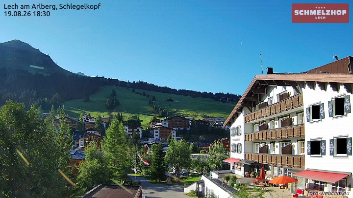 Archived image Webcam Hotel Schmelzhof (Lech)