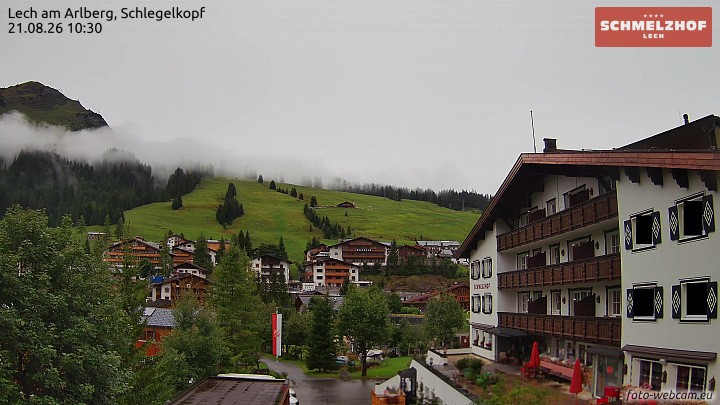 Archived image Webcam Hotel Schmelzhof (Lech)