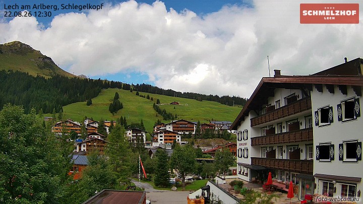 Archived image Webcam Hotel Schmelzhof (Lech)