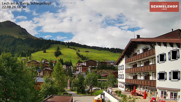 Archived image Webcam Hotel Schmelzhof (Lech)
