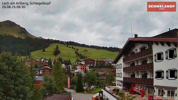 Archiv Foto Webcam Lech: Hotel Schmelzhof