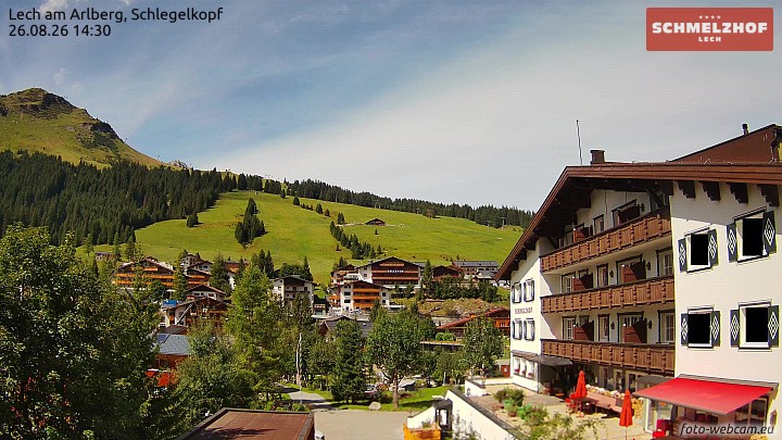 Archiv Foto Webcam Lech: Hotel Schmelzhof