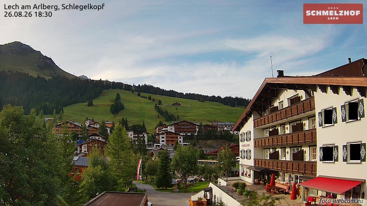 Archiv Foto Webcam Lech: Hotel Schmelzhof