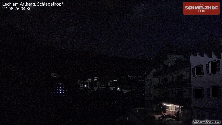 Archived image Webcam Hotel Schmelzhof (Lech)