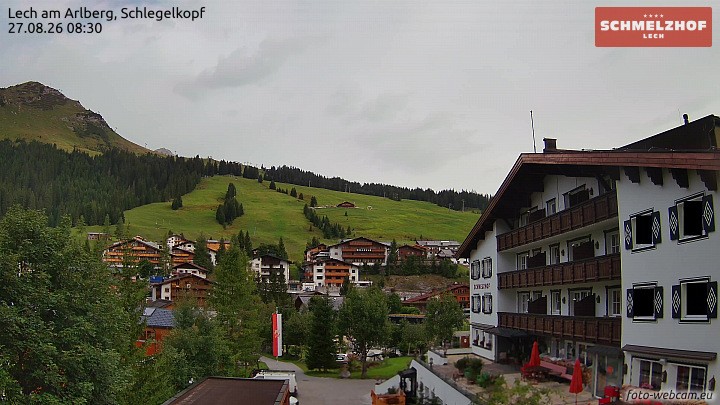 Archived image Webcam Hotel Schmelzhof (Lech)