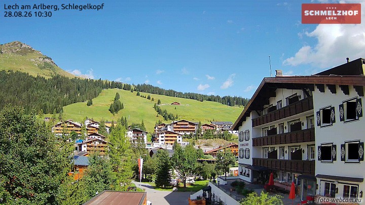 Archiv Foto Webcam Lech: Hotel Schmelzhof