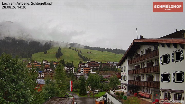 Archiv Foto Webcam Lech: Hotel Schmelzhof