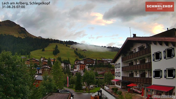 Archiv Foto Webcam Lech: Hotel Schmelzhof