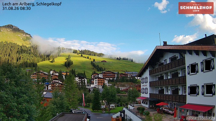 Archiv Foto Webcam Lech: Hotel Schmelzhof