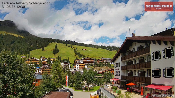 Archiv Foto Webcam Lech: Hotel Schmelzhof