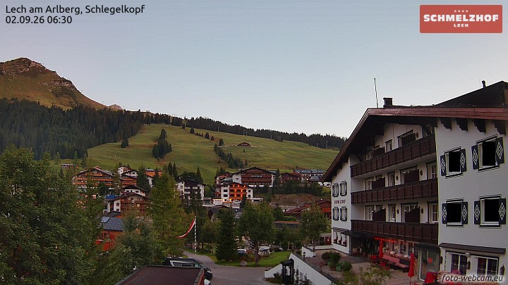 Archiv Foto Webcam Lech: Hotel Schmelzhof