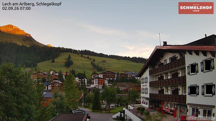 Archiv Foto Webcam Lech: Hotel Schmelzhof