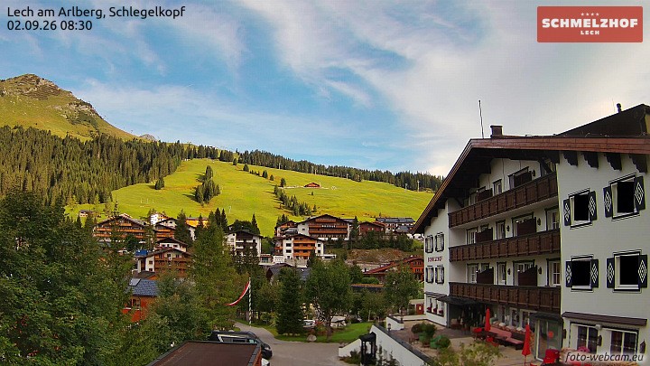Archiv Foto Webcam Lech: Hotel Schmelzhof