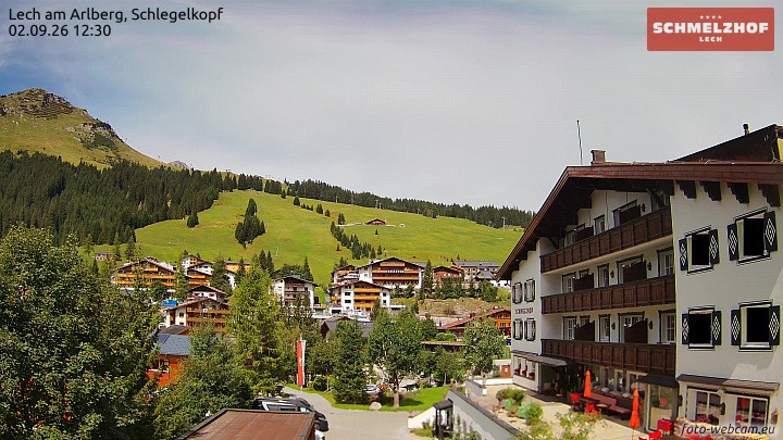 Archiv Foto Webcam Lech: Hotel Schmelzhof