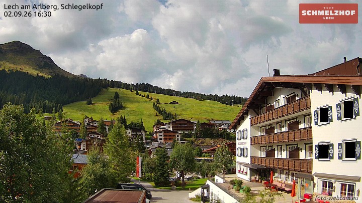 Archiv Foto Webcam Lech: Hotel Schmelzhof