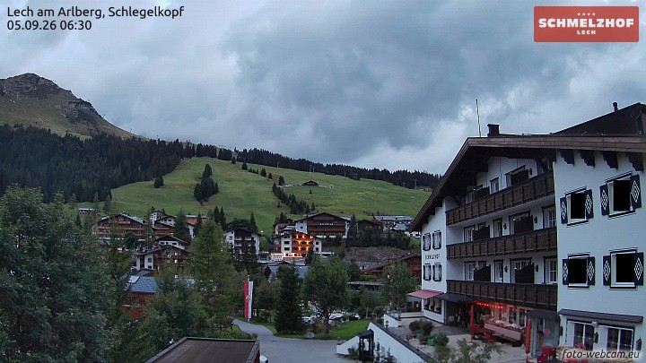 Archiv Foto Webcam Lech: Hotel Schmelzhof