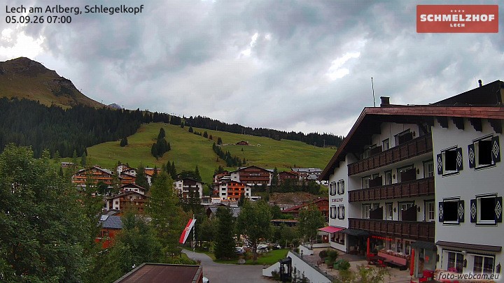 Archiv Foto Webcam Lech: Hotel Schmelzhof