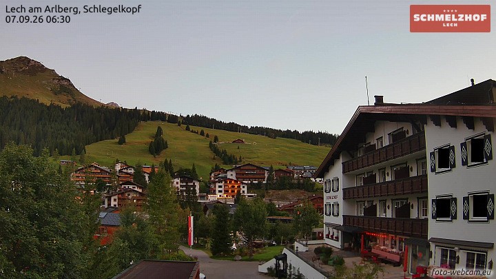 Archiv Foto Webcam Lech: Hotel Schmelzhof