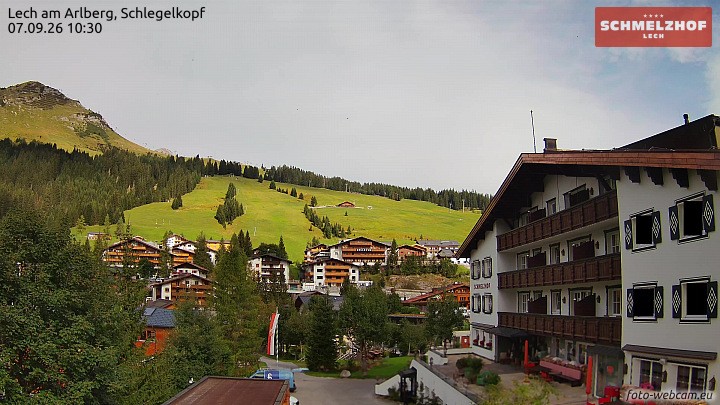 Archiv Foto Webcam Lech: Hotel Schmelzhof