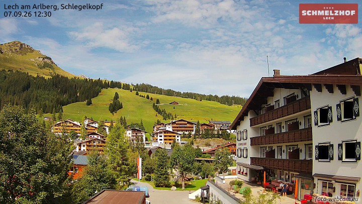Archiv Foto Webcam Lech: Hotel Schmelzhof