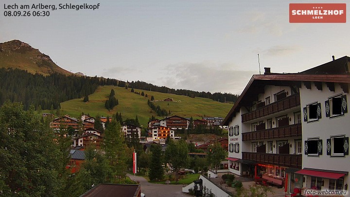 Archiv Foto Webcam Lech: Hotel Schmelzhof