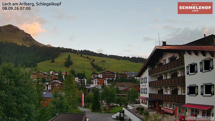 Archiv Foto Webcam Lech: Hotel Schmelzhof