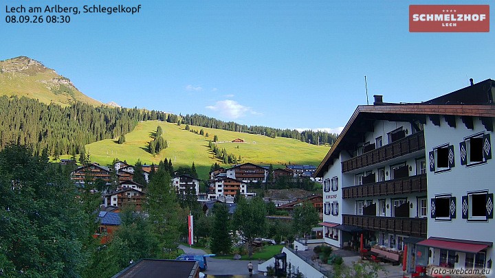 Archiv Foto Webcam Lech: Hotel Schmelzhof