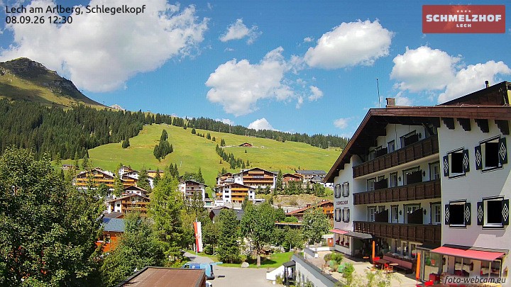 Archiv Foto Webcam Lech: Hotel Schmelzhof