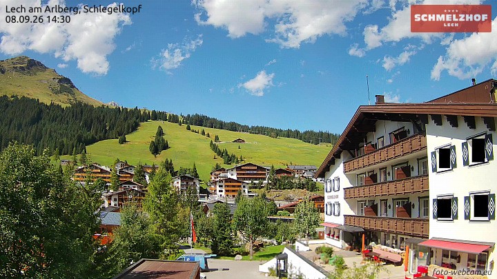 Archiv Foto Webcam Lech: Hotel Schmelzhof