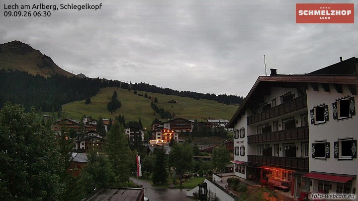 Archived image Webcam Hotel Schmelzhof (Lech)
