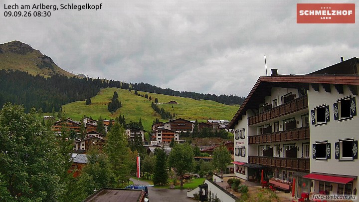 Archived image Webcam Hotel Schmelzhof (Lech)