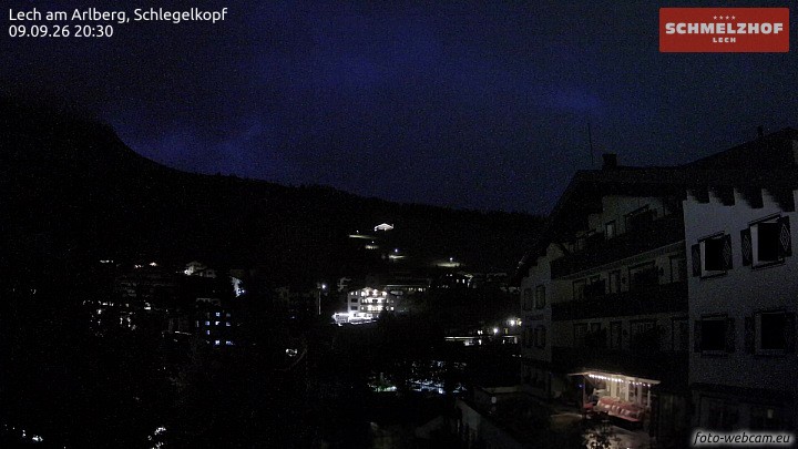 Archived image Webcam Hotel Schmelzhof (Lech)