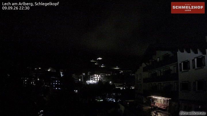Archived image Webcam Hotel Schmelzhof (Lech)