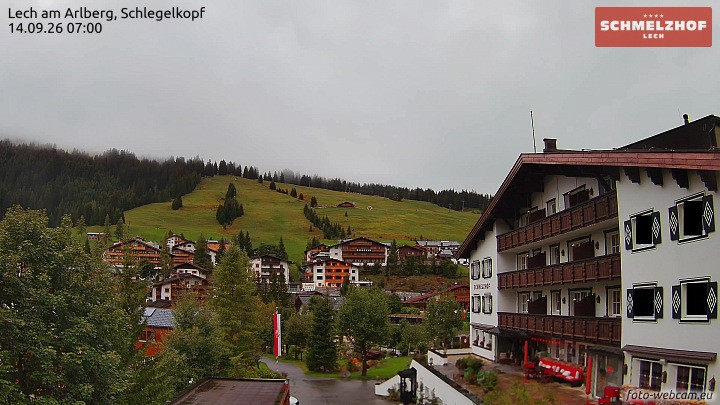 Archiv Foto Webcam Lech: Hotel Schmelzhof