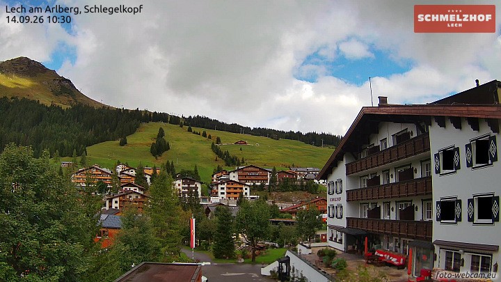 Archiv Foto Webcam Lech: Hotel Schmelzhof