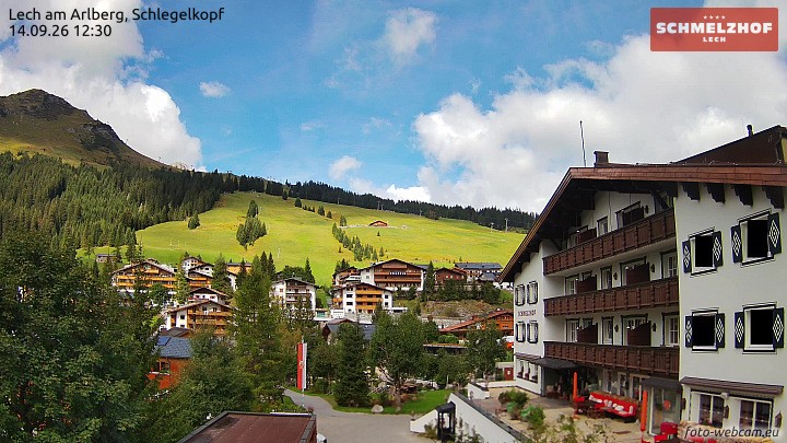 Archiv Foto Webcam Lech: Hotel Schmelzhof