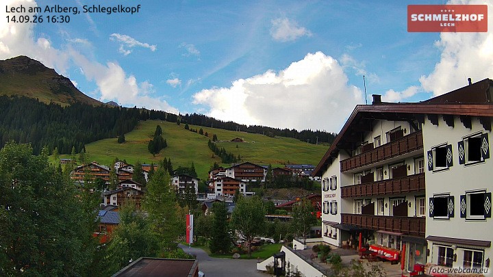 Archiv Foto Webcam Lech: Hotel Schmelzhof