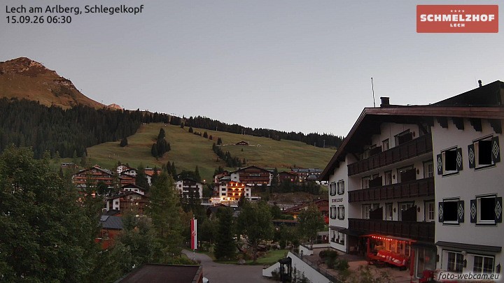 Archiv Foto Webcam Lech: Hotel Schmelzhof
