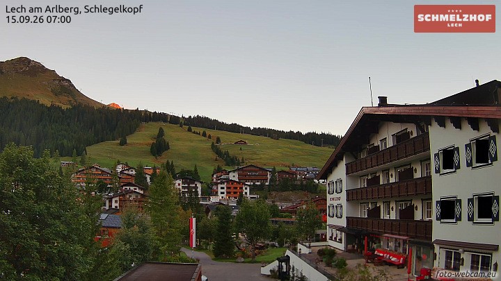 Archiv Foto Webcam Lech: Hotel Schmelzhof
