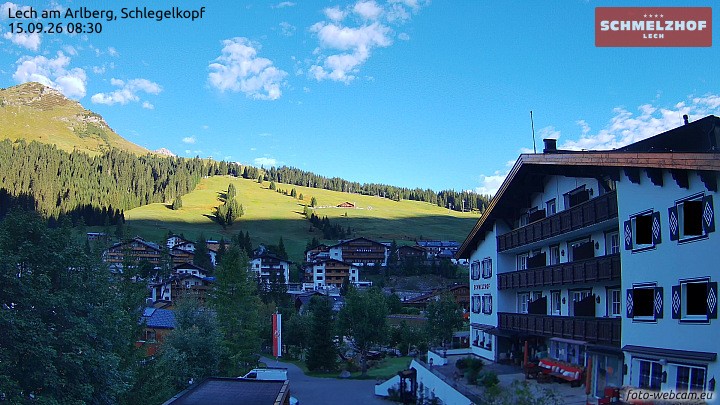 Archiv Foto Webcam Lech: Hotel Schmelzhof
