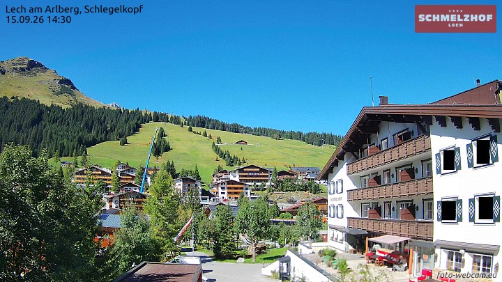 Archiv Foto Webcam Lech: Hotel Schmelzhof