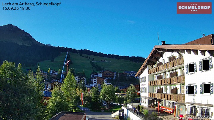 Archiv Foto Webcam Lech: Hotel Schmelzhof
