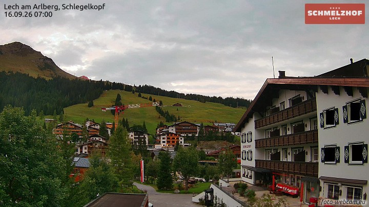 Archiv Foto Webcam Lech: Hotel Schmelzhof